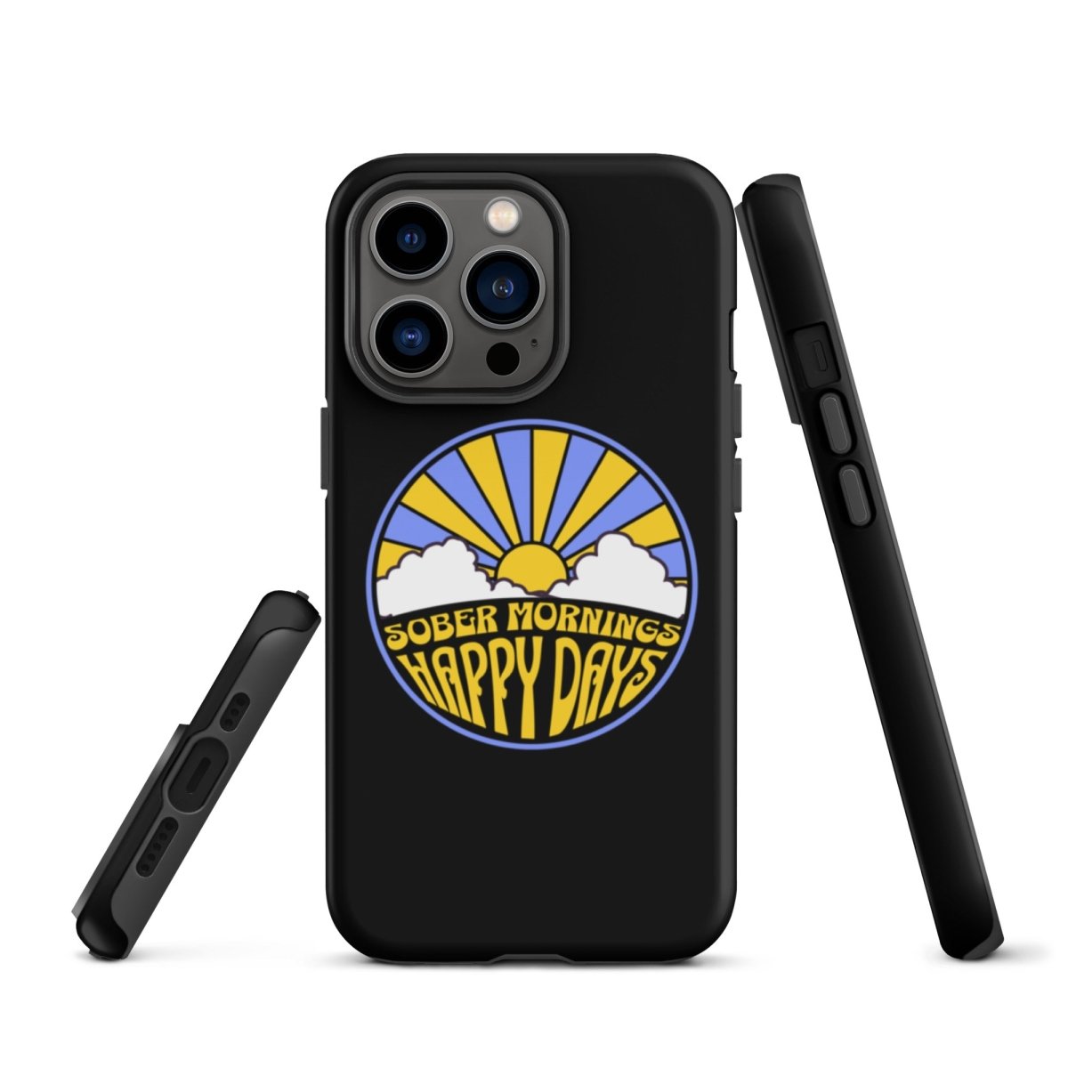 Tough iPhone® Case for Protection - Durable & Stylish for Sober Mornings & Happy Days | Perfect for Daily Use, Work & Outdoor Activities