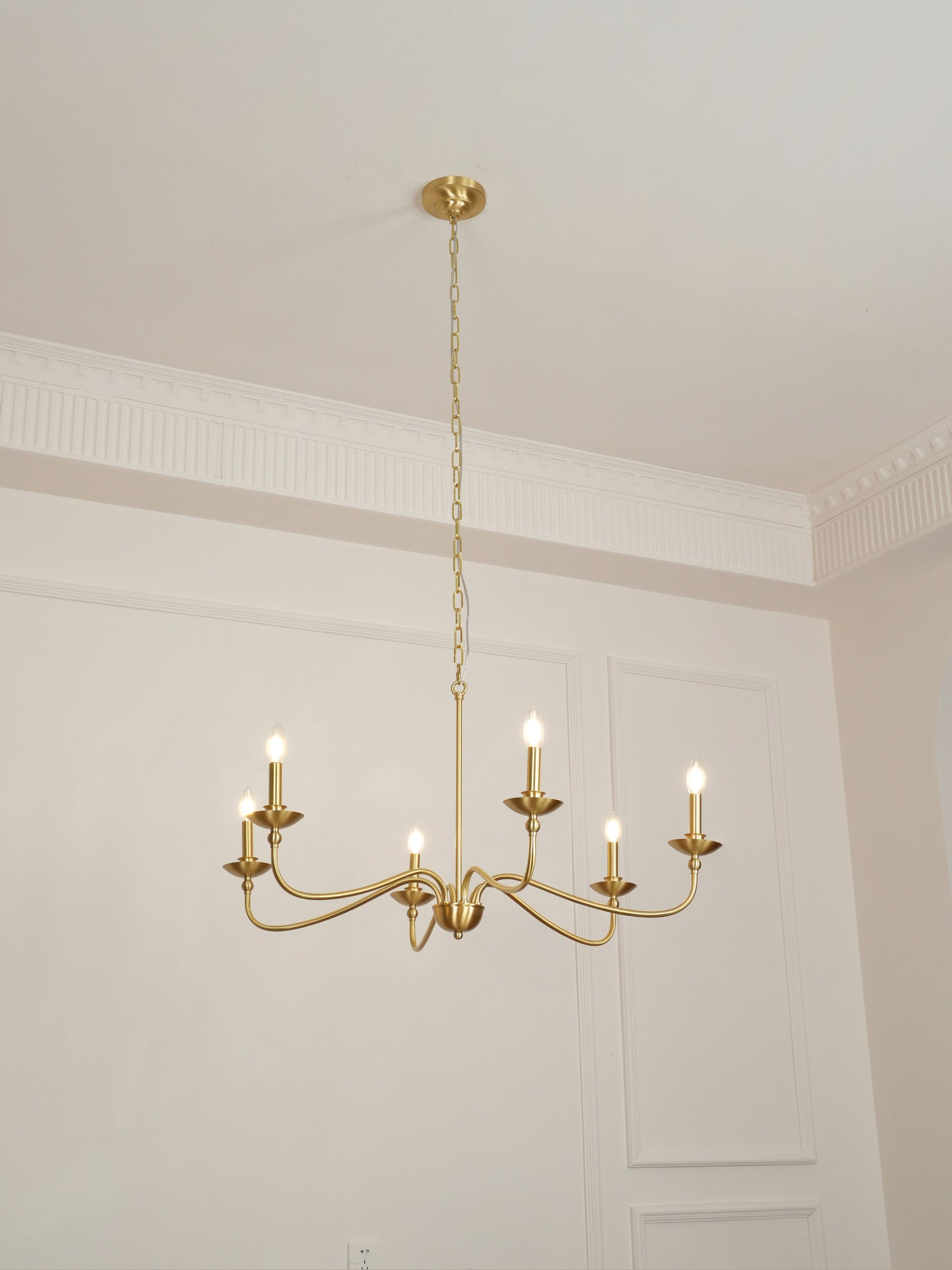 Elegant Eleanor Crystal Chandelier - Modern Ceiling Light Fixture for Dining Room, Bedroom & Living Room Decor