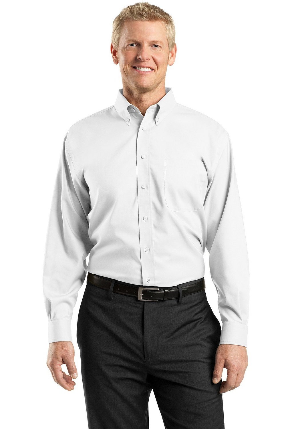 Premium Red House Men's Non-Iron Nailhead Button Down Shirt - Comfortable & Wrinkle-Free Dress Shirt for Business, Office & Casual Wear