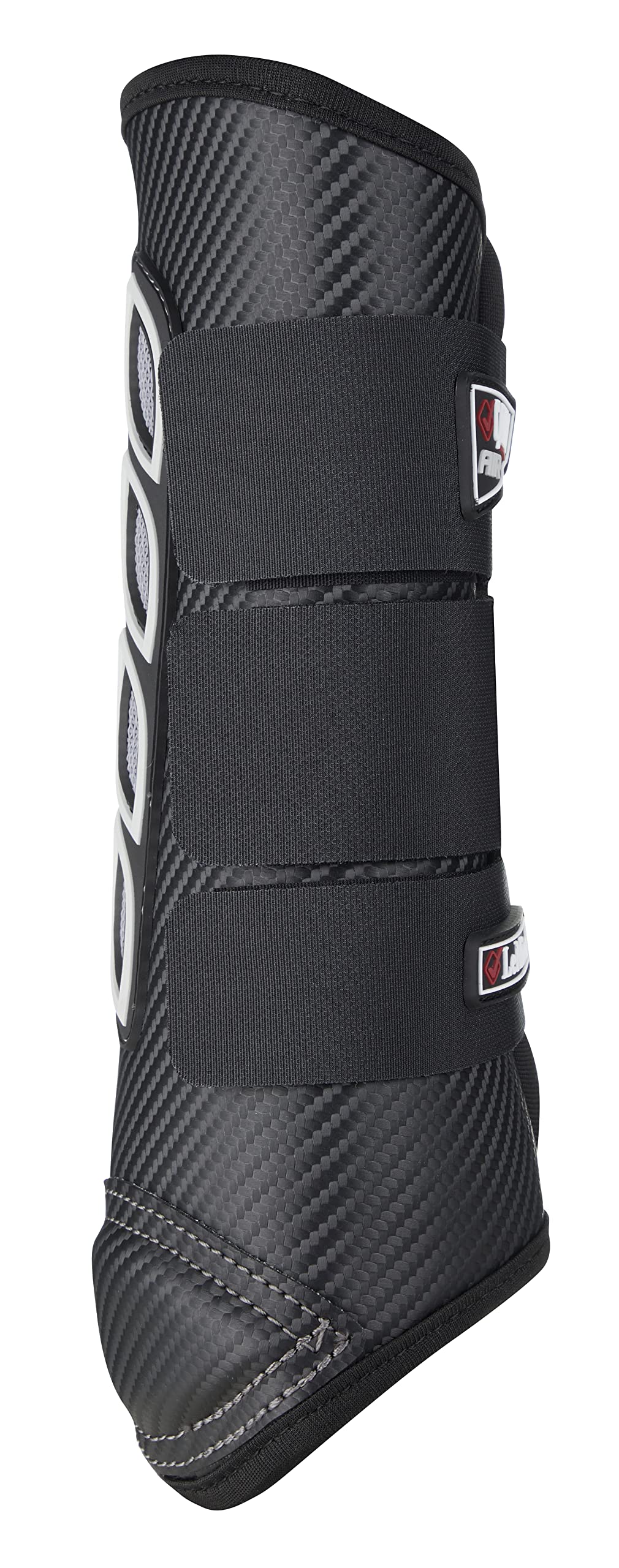 LeMieux Carbon Air XC Cross Country Hind Horse Boots - Breathable & Protective Equine Training Gear for Jumping & Dressage - Black/Medium Size for Comfort & Performance