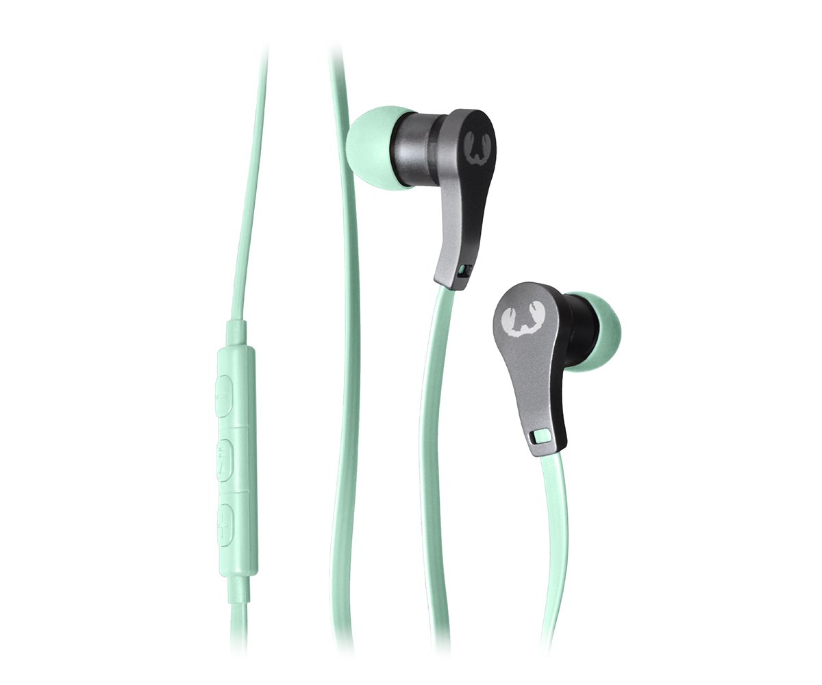 Fresh 'n Rebel Lace In-Ear Headphones with Mic - Wireless Bluetooth Earbuds in Peppermint Green | Sweatproof for Workouts, Running & Gym | Perfect for Music Lovers & Active Lifestyles [156296]