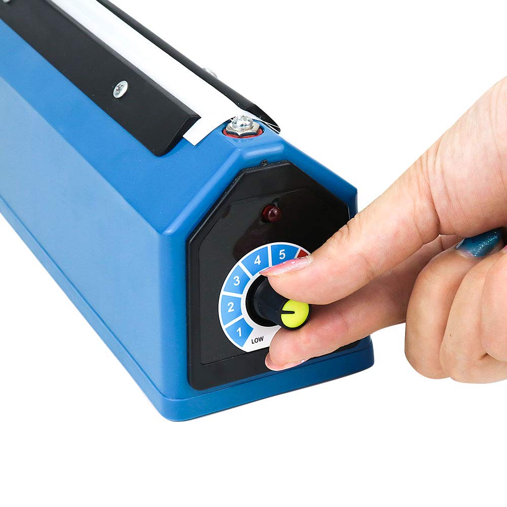 8 Inch Impulse Sealer - Handheld Heat Sealing Machine for Food Packaging | Perfect for Home, Restaurant & Commercial Use | Seal Bags, Snacks, Coffee, Spices & More