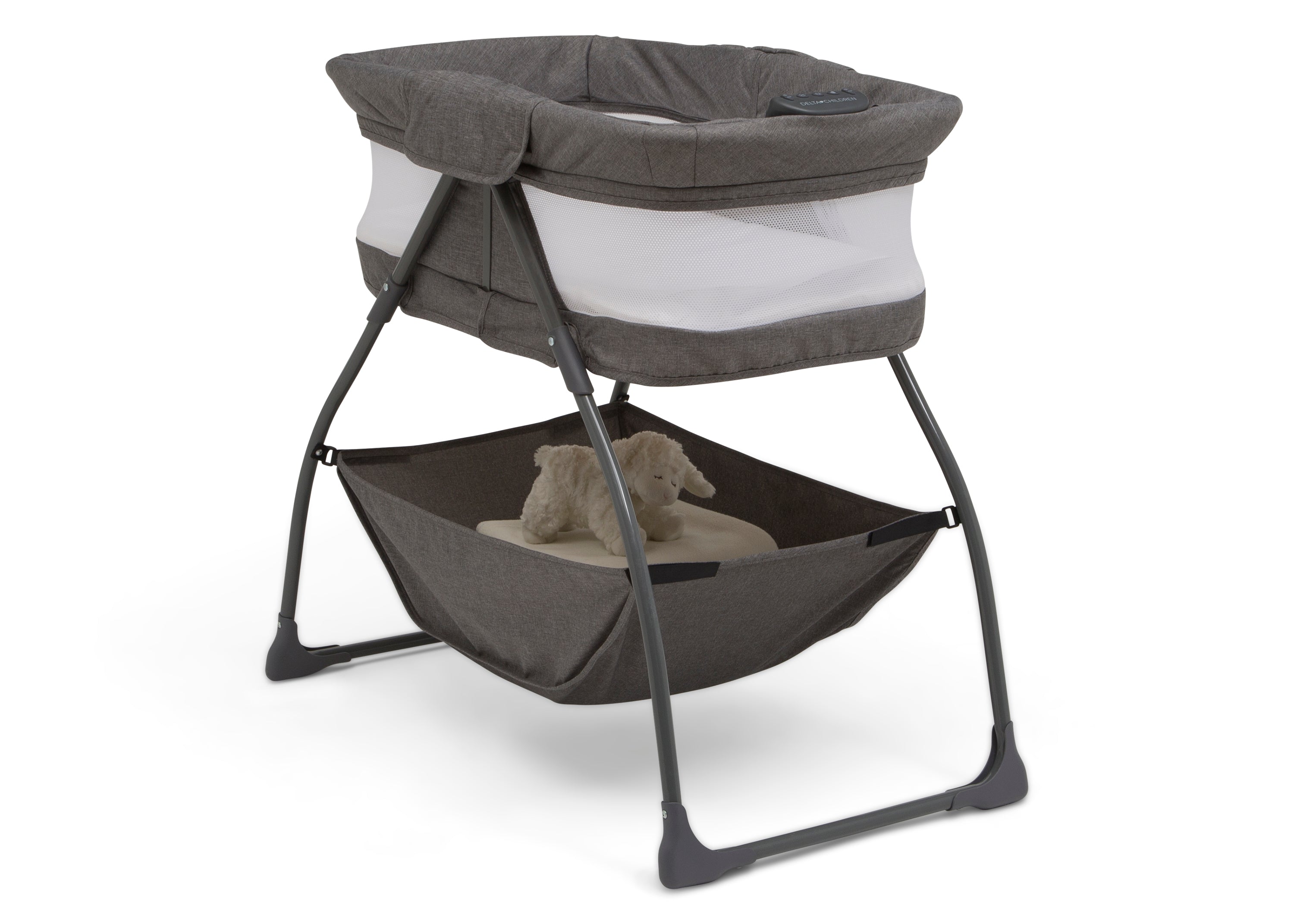 TravelMate Compact Fold Bassinet - Portable Baby Crib for Travel & Home Use | Lightweight, Easy Setup | Perfect for Nursery, Bedroom & On-the-Go Parenting