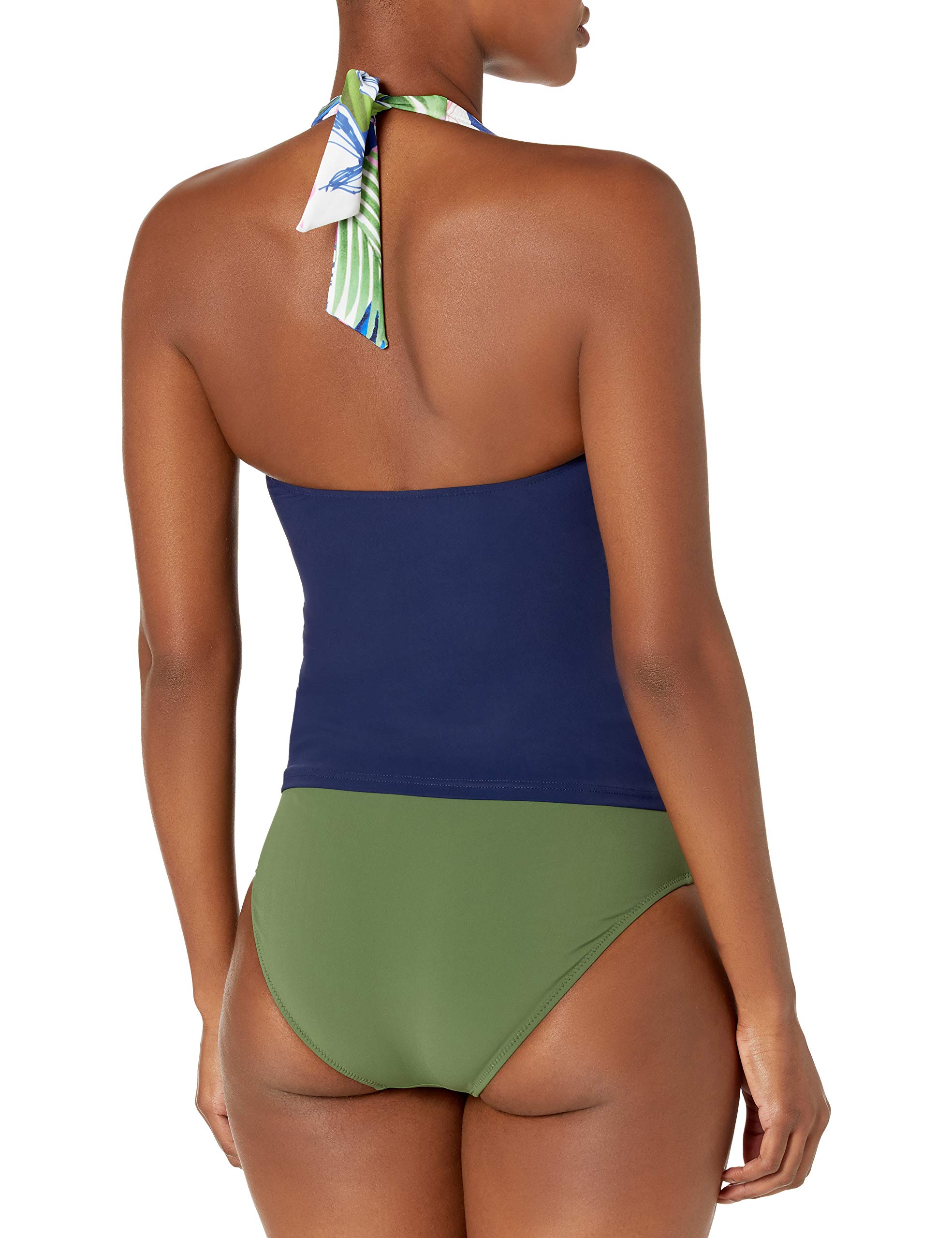 Gottex Women's Twist Front Halter V-Neck Tankini Top Swimsuit - Sexy Swimwear for Beach & Pool - Perfect for Vacation, Summer Swim and Water Activities