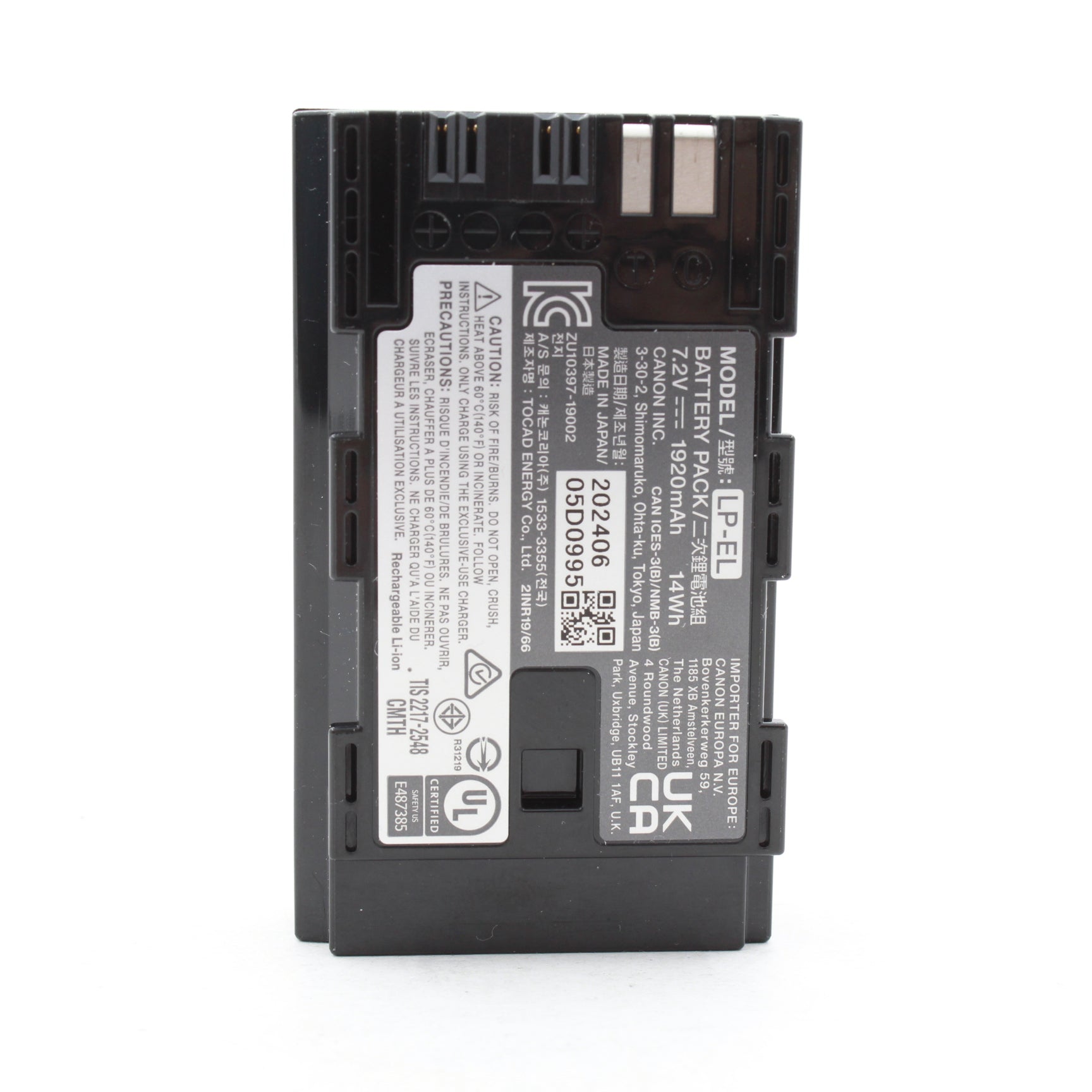 Canon LP-EL Lithium Ion Battery Pack for Speedlite EL-1 - Open Box Excellent Condition | Perfect for Professional Photography & Studio Lighting