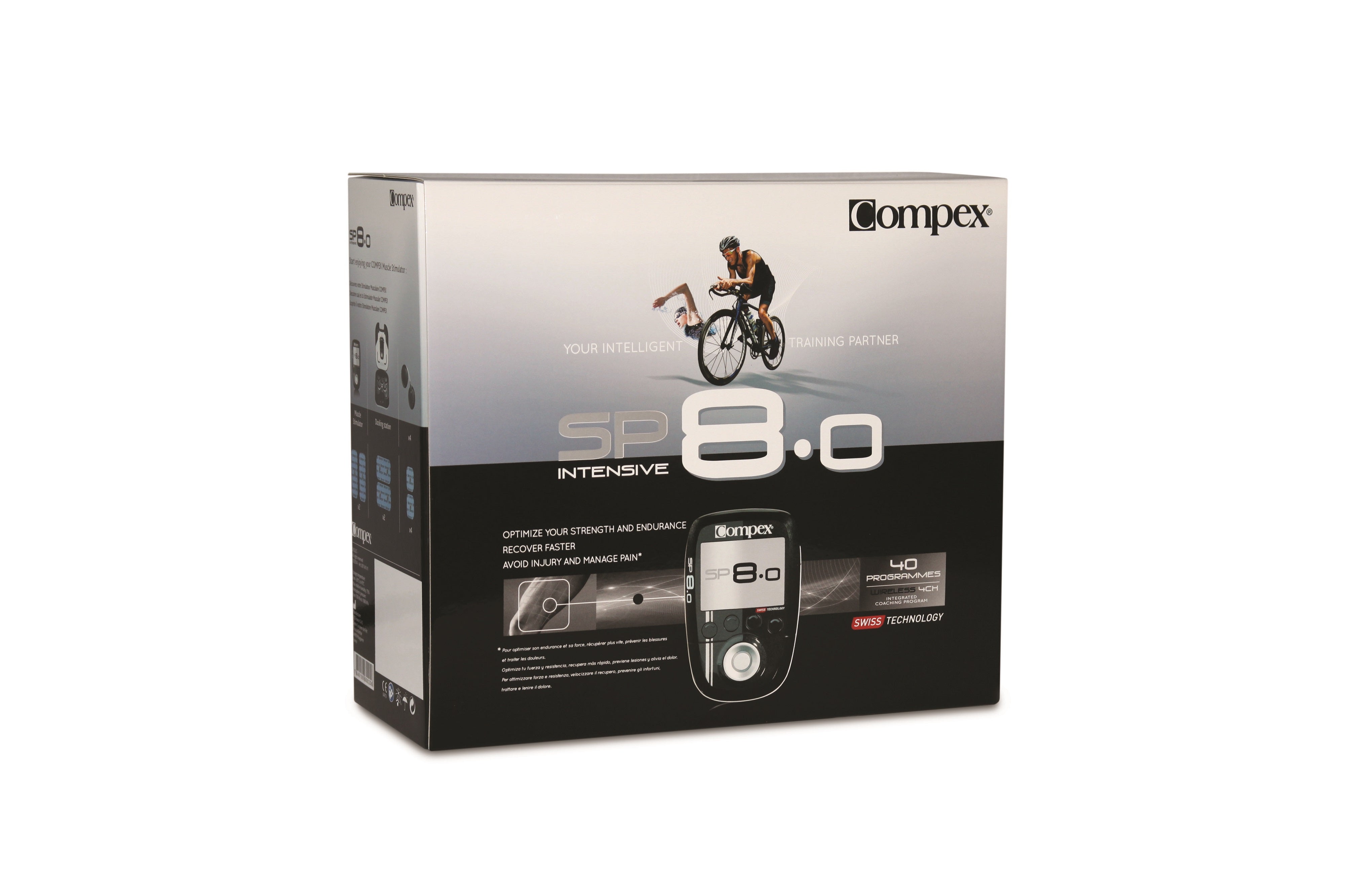 Compex SP 8.0 Muscle Stimulator - Electric Muscle Stimulation Device for Pain Relief & Recovery - Perfect for Athletes, Physical Therapy & Home Use