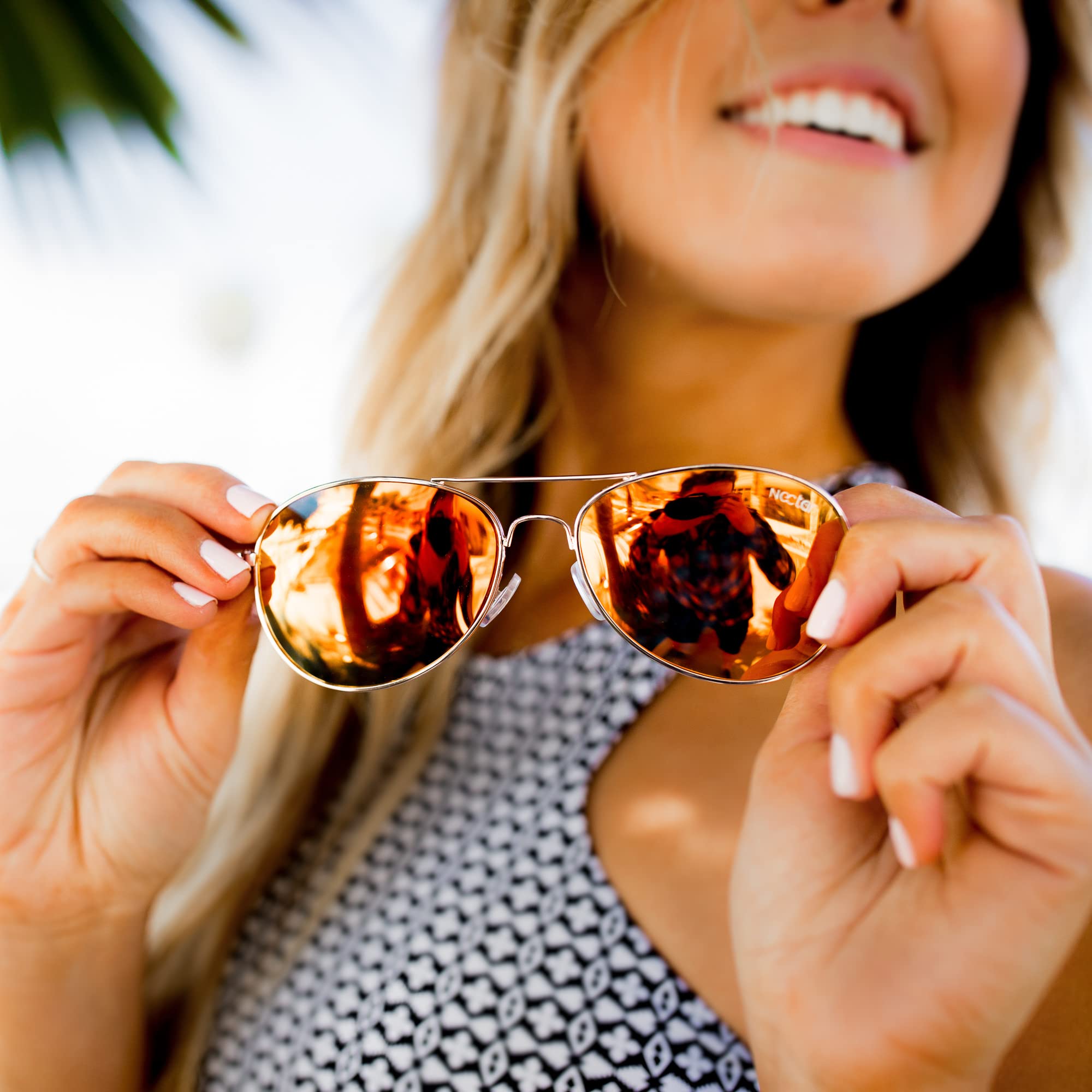 NECTAR Classic Polarized Sunglasses for Men & Women - 100% UV Protection Metal Frame Aviator Style - Perfect for Driving, Beach & Outdoor Activities