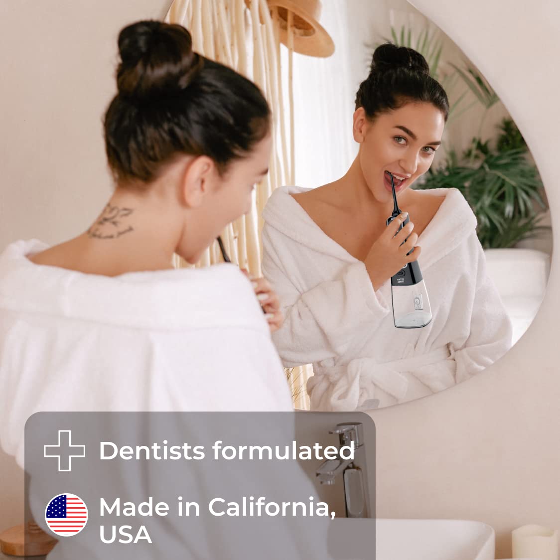 Concentrated Oral Irrigant Solution for Water Flossers - Mint Flavor, Alcohol & Fluoride Free Teeth Rinse (Pack of 2, 372 fl.oz) | Made in USA | Ideal for Daily Dental Care, Gum Health & Fresh Breath