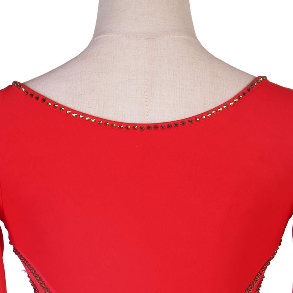 Elegant Women's Ballroom Dance Dress - Modern Flamenco, Waltz & Tango Performance Costume for Smooth Standard Dancing | Perfect for Competitions, Performances & Social Dancing Events