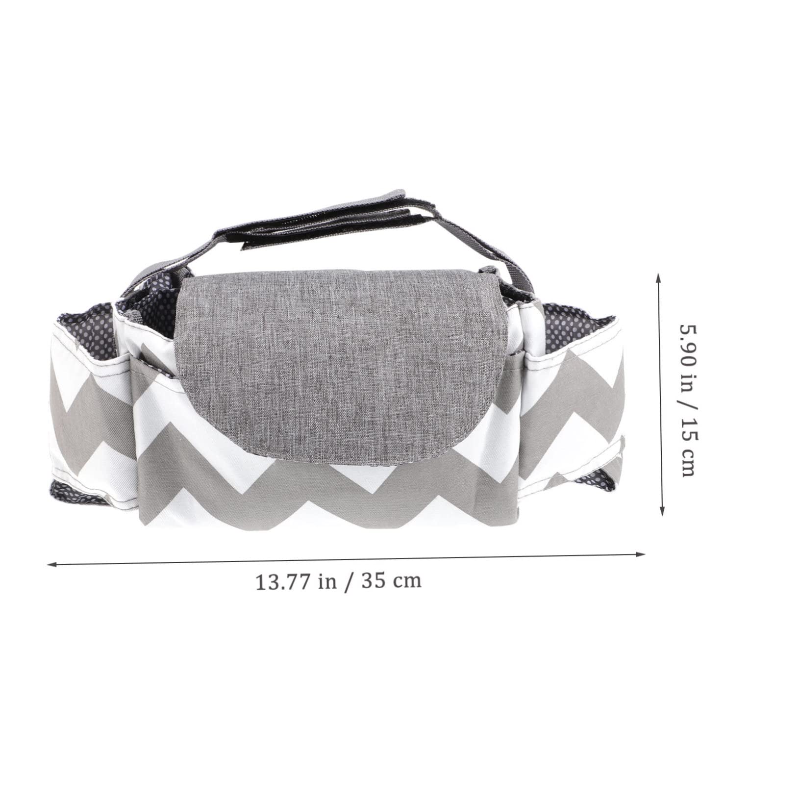 Totority 5-Piece Stroller Organizer Bag - Diaper Storage & Pram Accessories Hanging Bag for Baby Essentials - Perfect for Strollers, Diaper Bags & On-the-Go Parents