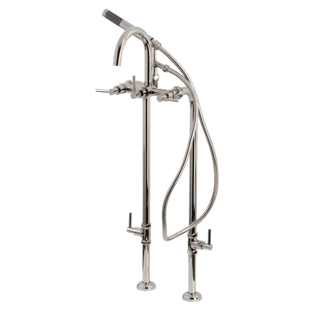 Vintage Aqua CCK8108DL Concord Freestanding Bathtub Faucet with Supply Line & Stop Valve - Perfect for Modern Bathroom & Spa Decor