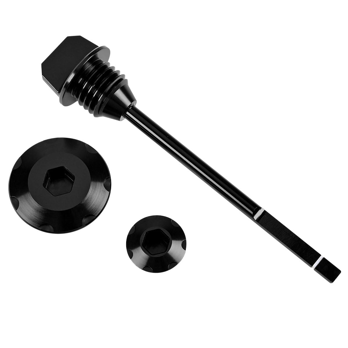 Motorcycle Dirt Bike Billet Aluminum Engine Brake Master Cylinder Bolt Cover Kit - Compatible with Honda CRF110/F 2013-2023 Models - Black - Upgrade Your Bike's Performance & Style for Off-Road Adventures