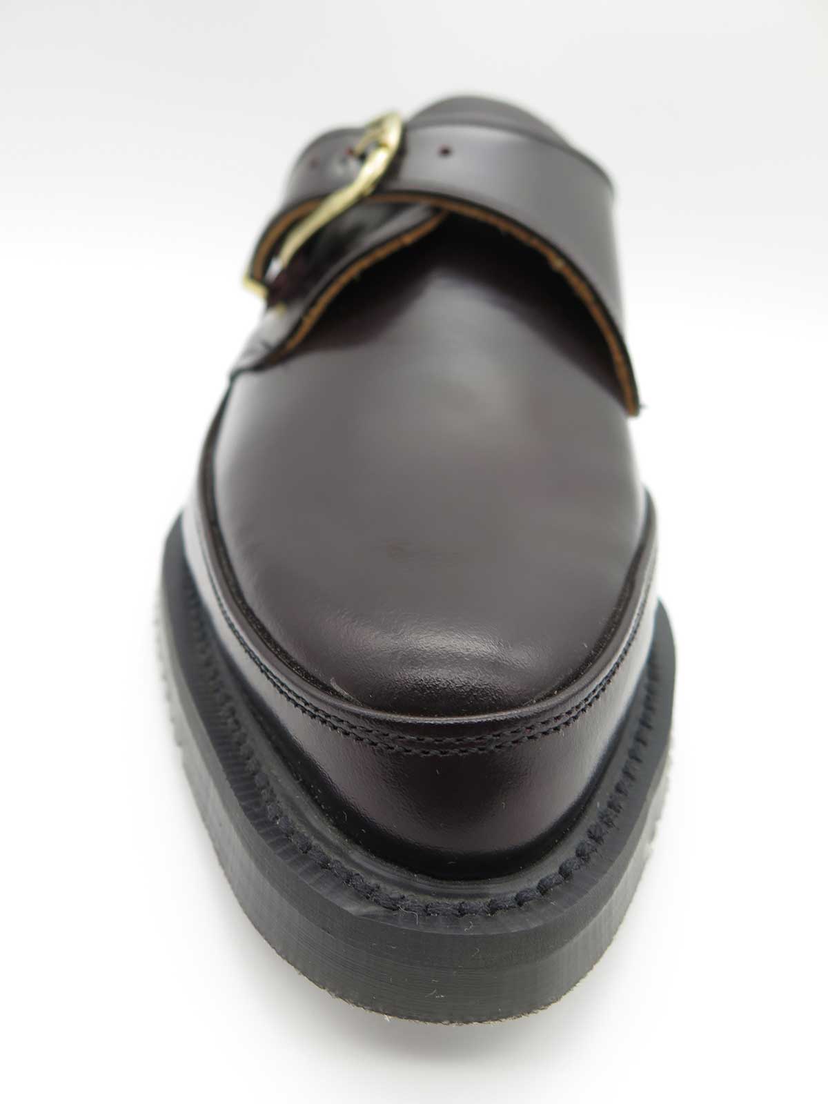 George Cox 8514 M/G Monk Burgundy Leather Shoes for Men - Classic Formal & Business Wear - Perfect for Office, Weddings & Special Occasions