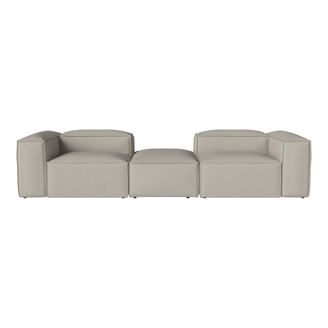 Cosima 2 Small Modular Sectional Sofa with Removable Pouf - Perfect for Small Living Rooms, Apartments & Cozy Spaces