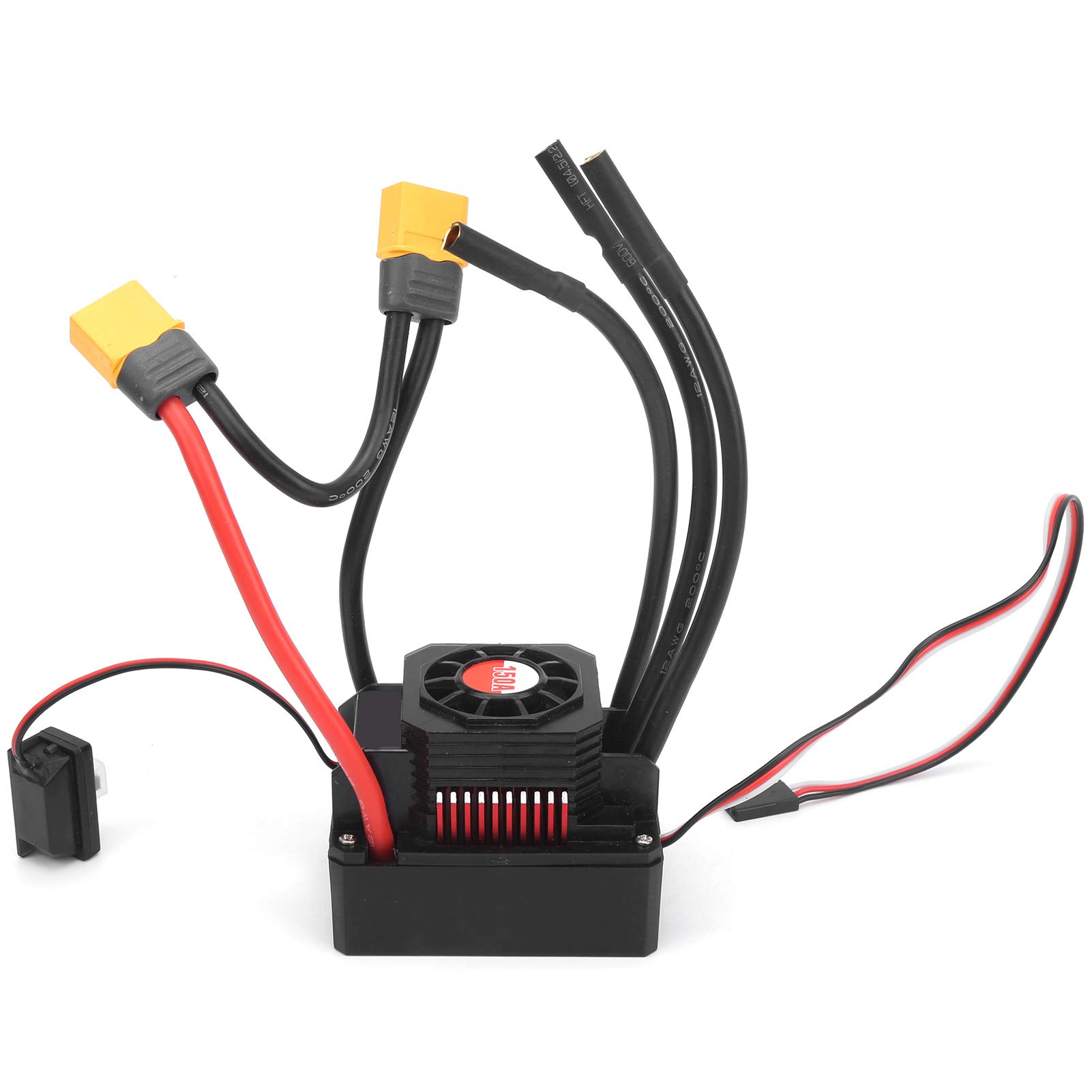 150A Brushless Motor ESC - Sensorless Electric Speed Controller for 1/10 & 1/8 RC Cars with Plug | High-Performance RC Accessory for Racing & Off-Road Vehicles