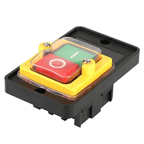 KA0-5 380V 10A Black 2 Position Self-Locking Push Button Switch - Power Control for Industrial Equipment, Machinery & Electrical Panels (1Pcs) - Perfect for CNC Machines, Control Boxes and Automation Systems