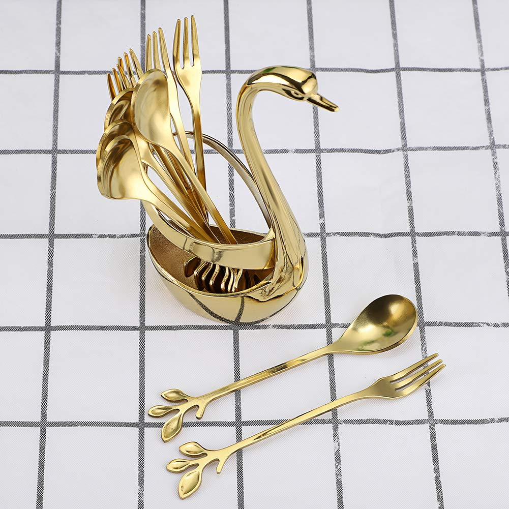 Elegant Swan Base Holder & 20-Piece 4.7