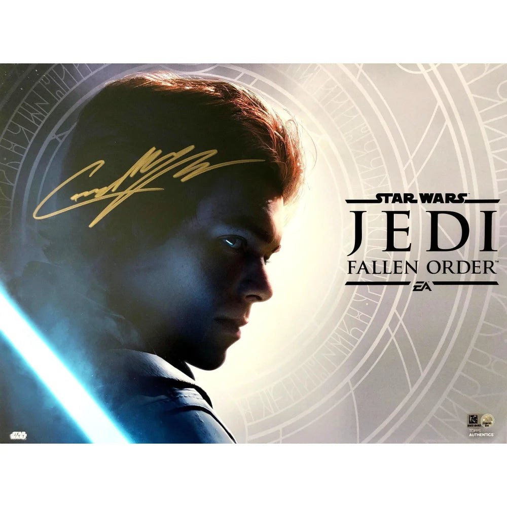 Cameron Monaghan Autographed Star Wars Cal Kestis 11x14 Photo with Topps COA - The Fallen Order Collectible Memorabilia for Fans & Display