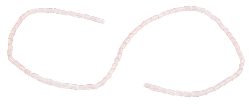 3X6mm Pink Rectangle Faceted Crystal Beads for Jewelry Making, DIY Crafts, Bracelets & Necklaces - Sparkling Glass Beads for Scrapbooking, Sewing & Home Decor