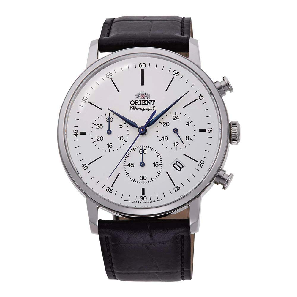 Orient Classic White Dial Men's Watch RA-KV0405S10B - Stylish Analog Wristwatch for Business, Casual & Formal Occasions