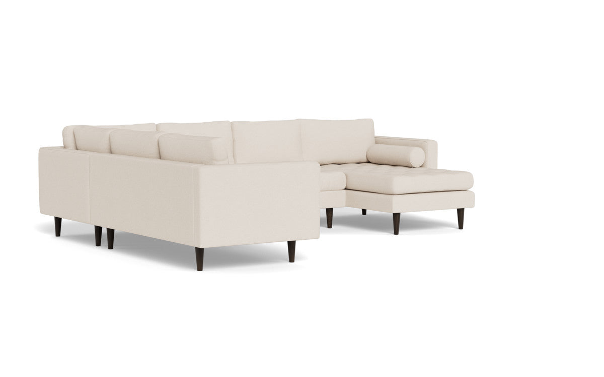 Ladybird 133 Corner Sectional Sofa with Right Chaise Lounge - Modern L-Shaped Couch for Living Room, Family Room & Home Theater