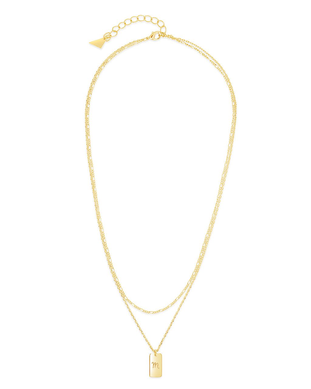 Layered Chain Necklace for Women - Initial Pendant Necklace, Dainty Gold & Silver Jewelry Gift for Her - Perfect for Everyday Wear, Date Night & Special Occasions