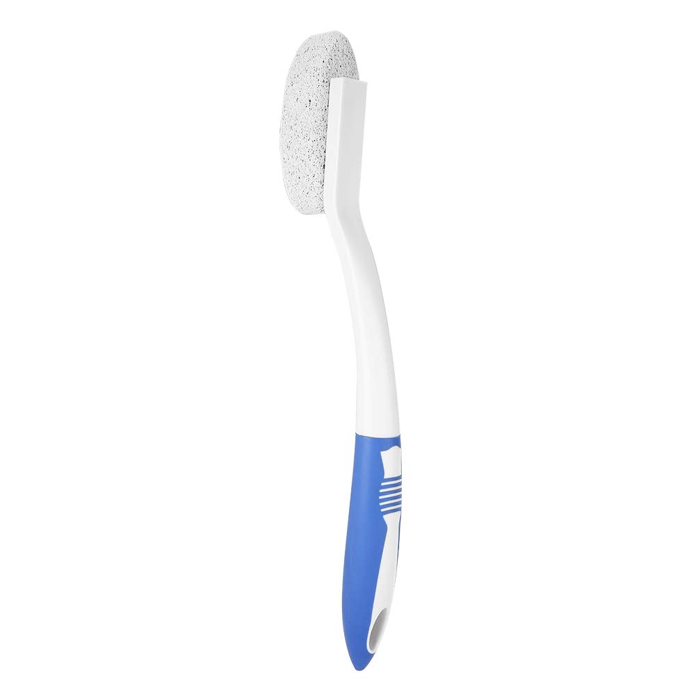 Long-Handle Pumice Stone Brush for Feet - Ergonomic Pedicure Tool for Elderly & Seniors - Callus Remover & Dead Skin Exfoliator for Soft Smooth Heels - Perfect for Home Spa & Foot Care Routine