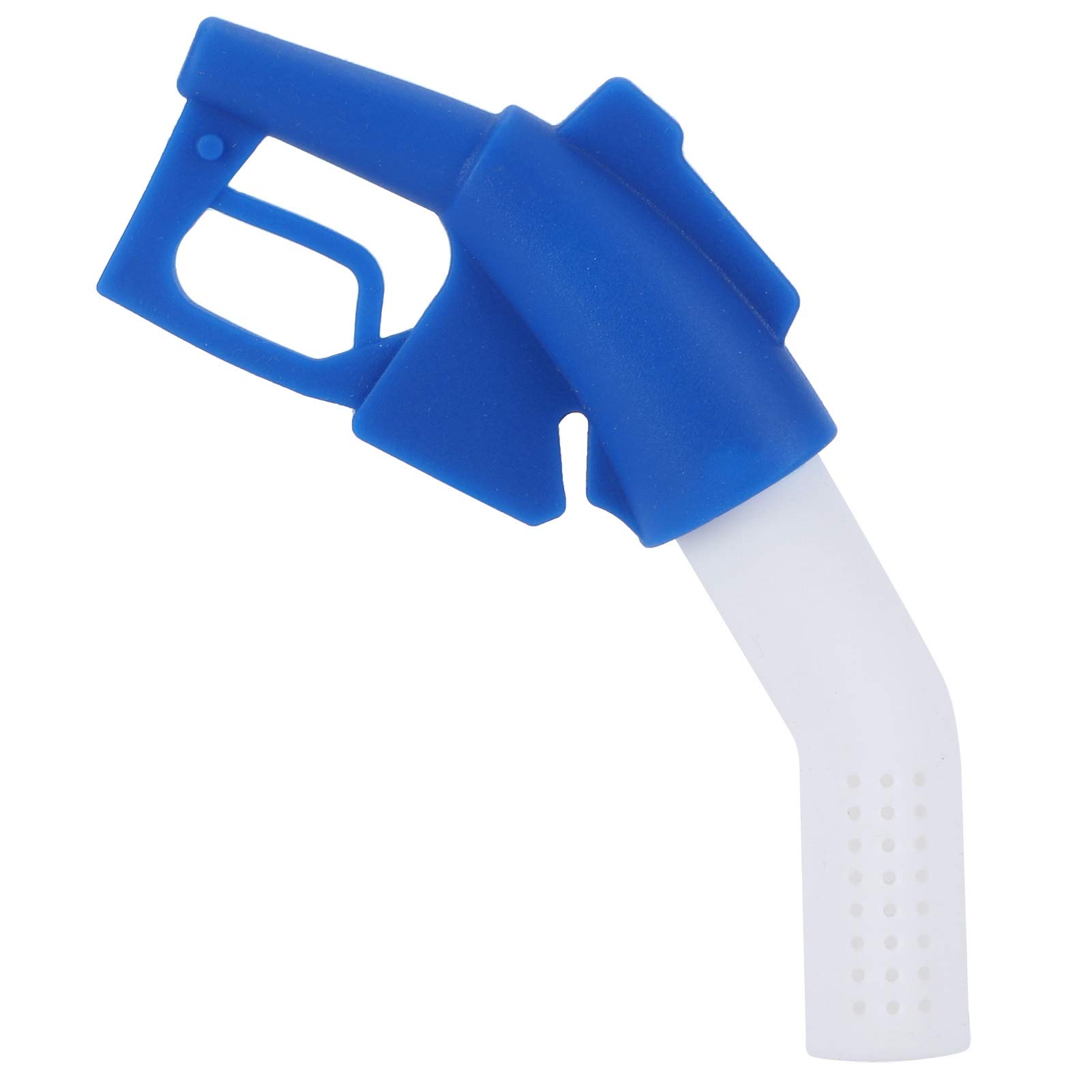 Reusable Silicone Tea Infuser with Long Handle - Loose Leaf Tea Filter Strainer for Hot & Iced Tea - Blue Tea Diffuser Accessory for Home, Office & Travel Use