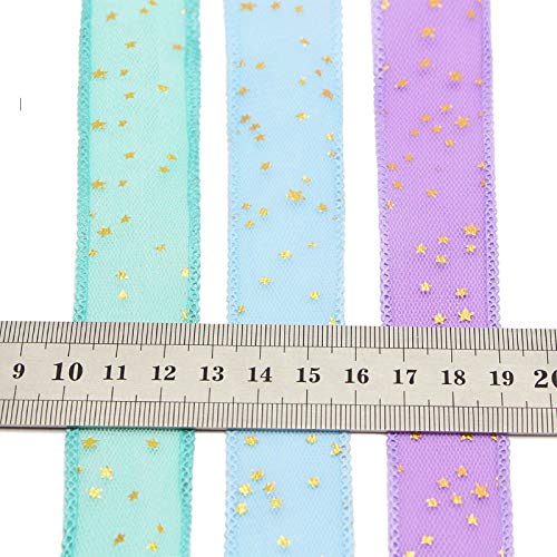 5 Yards 25mm Wide Pink Organza Ribbon for Crafts, Gift Wrapping, Hair Bows & Christmas Decorations - Premium Quality DIY Scarf Ribbon for Party, Wedding, Holiday and Home Decor