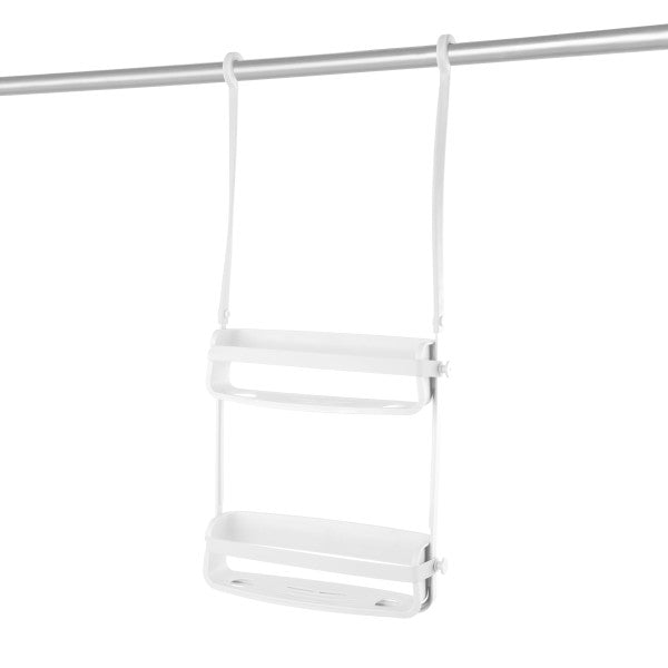 Rust-Free Shower Caddy Organizer - Black, White or Grey | Bathroom Storage for Shampoo, Conditioner & Soap | Perfect for Small Spaces & Dorm Showers