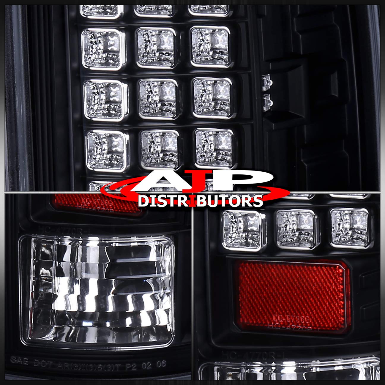 AJP Distributors LED Tail Lights for Dodge Ram 1500 2500 3500 (2007-2009) - Pair of Left & Right Rear Replacement Lamps - Enhance Visibility & Style for Night Driving & Towing