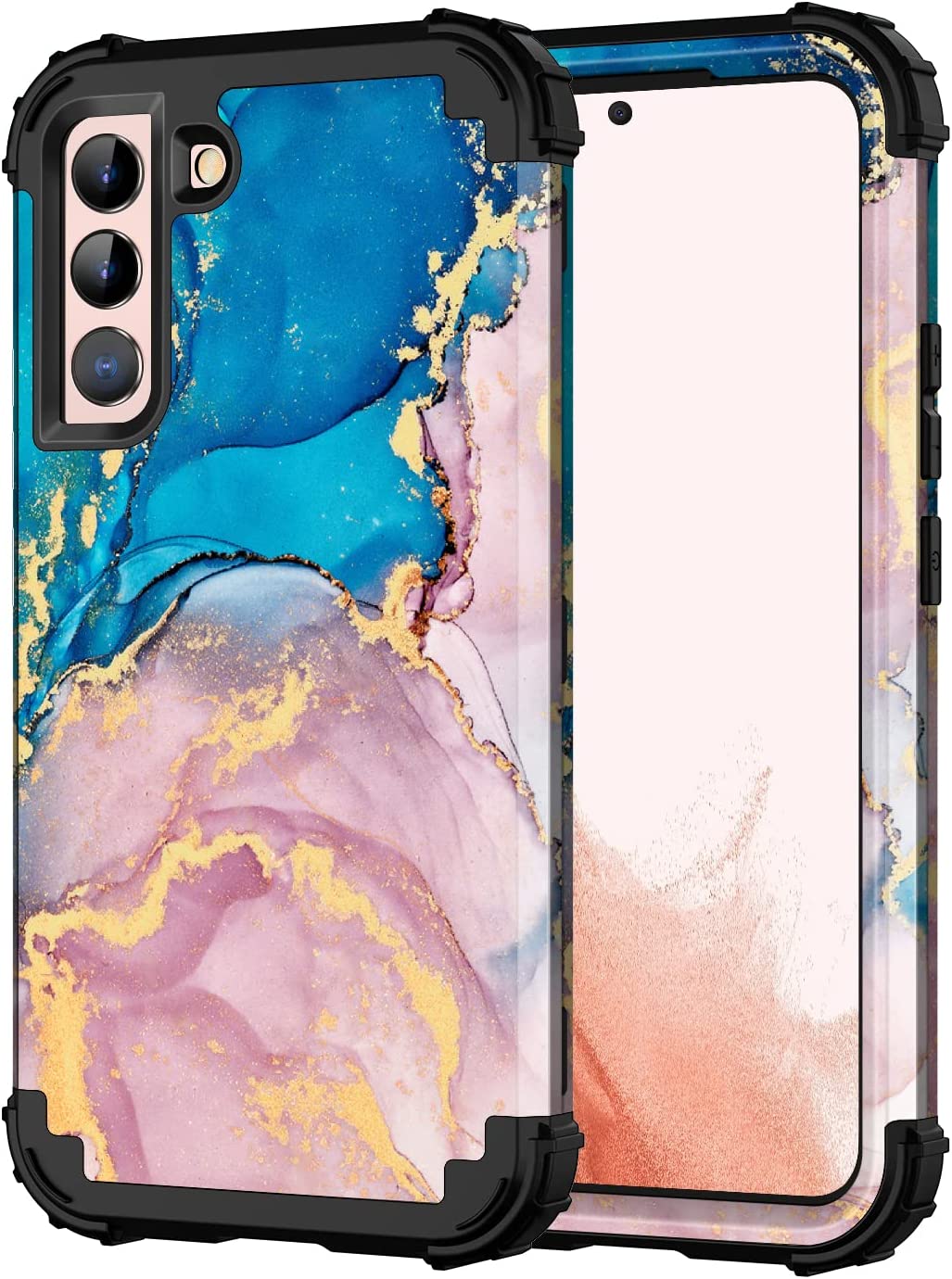 Blue/Rose Gold