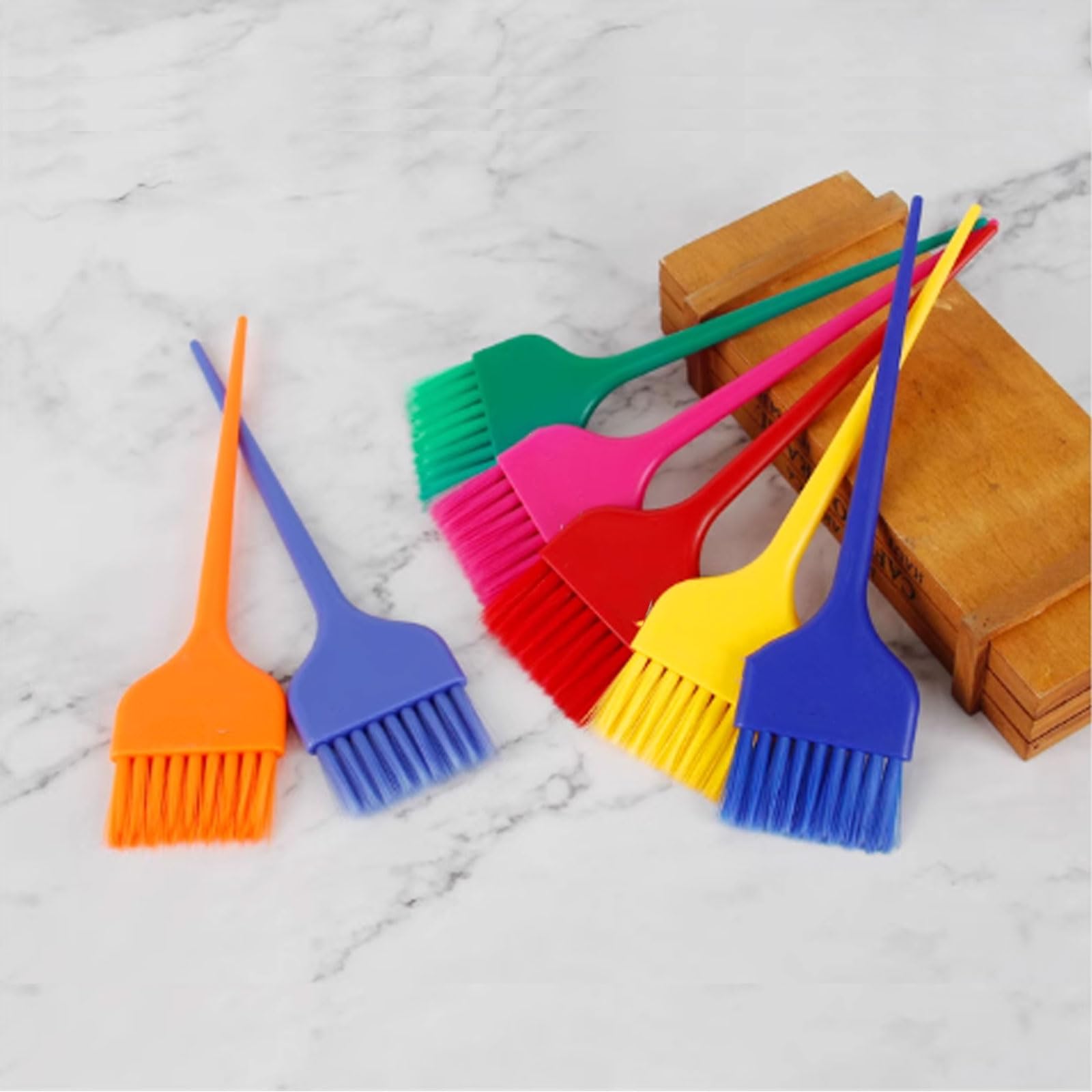 7Pcs XL Professional Hair Dye Brush Set - Salon Grade Hair Coloring Kit with Tinting Brushes & Applicators for Home & Barber Use | Perfect for Balayage, Highlights & Root Touch-Ups