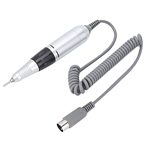 Electric Nail Drill Pen - Professional Portable Nail Drill Machine for Manicure & Pedicure | Replacement Handle with Polishing & Grinding Function | Perfect for Home & Salon Use (Black)