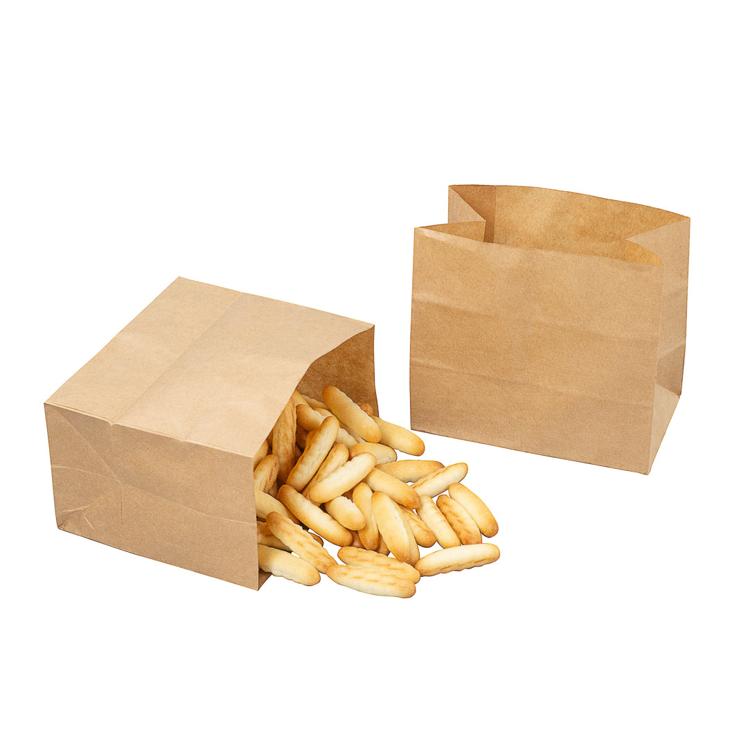 Eco-Friendly Kraft Paper Snack Bags 4.25