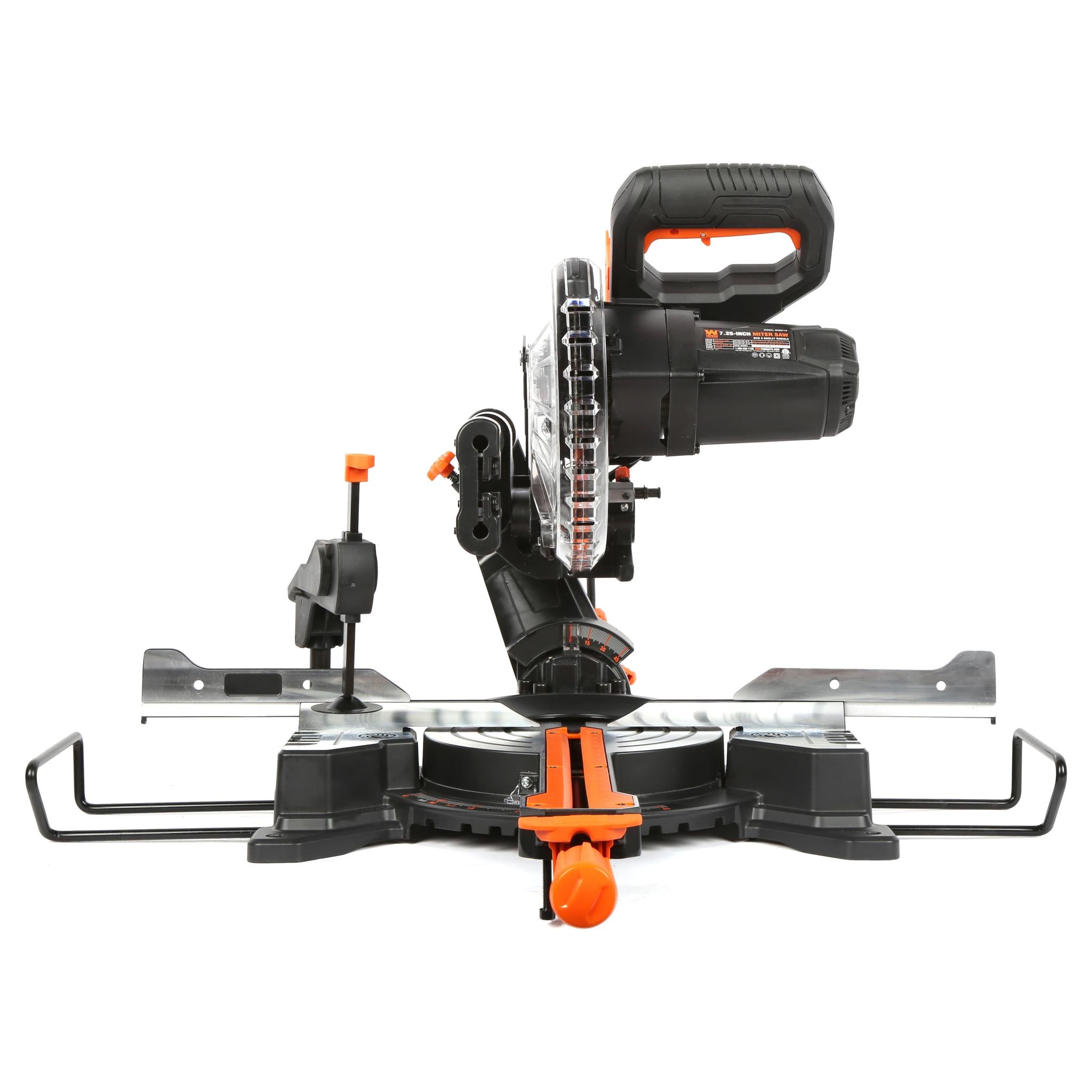 WEN MM0713 9.5 Amp 7.25-Inch Single Bevel Compact Sliding Compound Miter Saw with LED Cutline Guide - Perfect for Woodworking, DIY Projects, and Precision Cutting