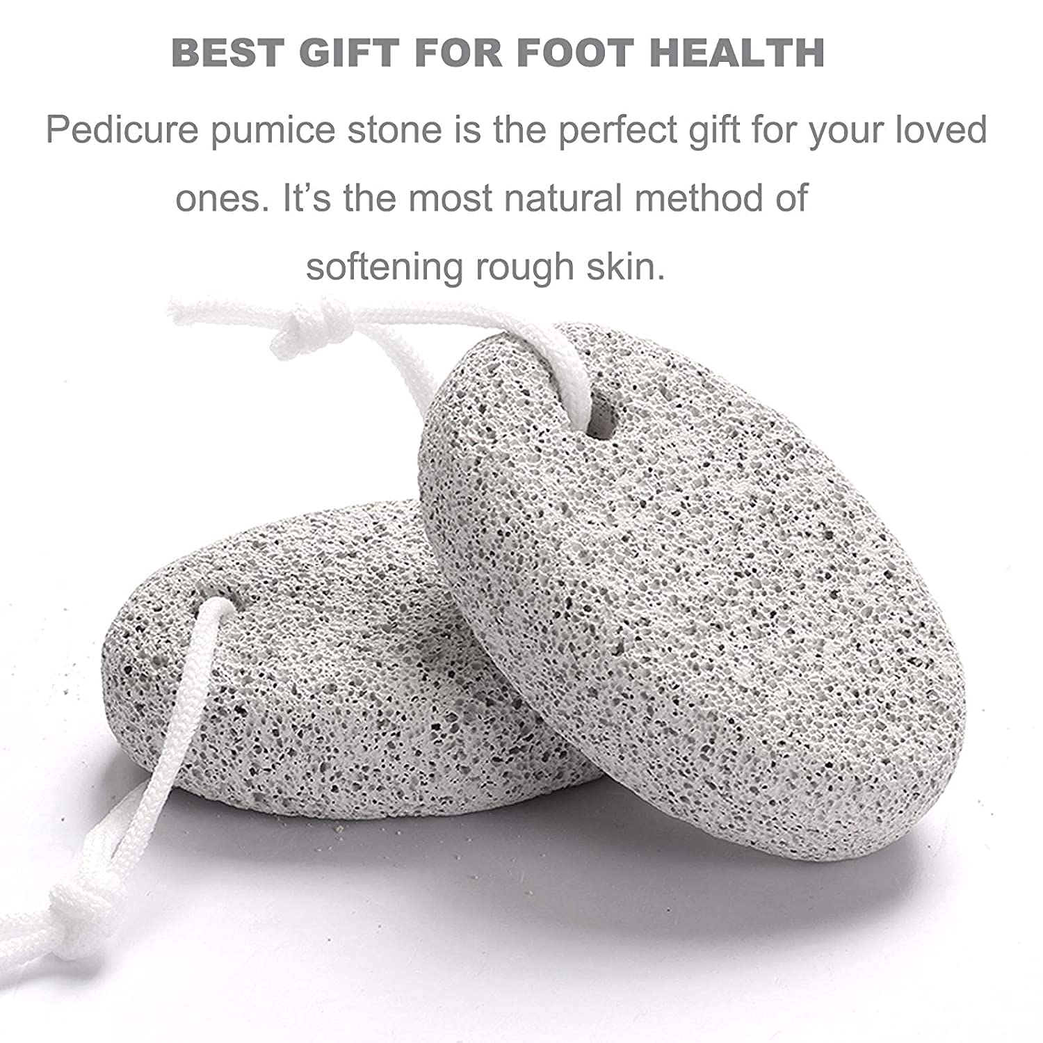 Prime Natural Pumice Stone for Feet - Exfoliating Pedicure Tool to Remove Dead Skin on Heels, Elbows & Hands - Pack of 1 - Perfect for At-Home Spa, Pedicures & Dry Skin Care