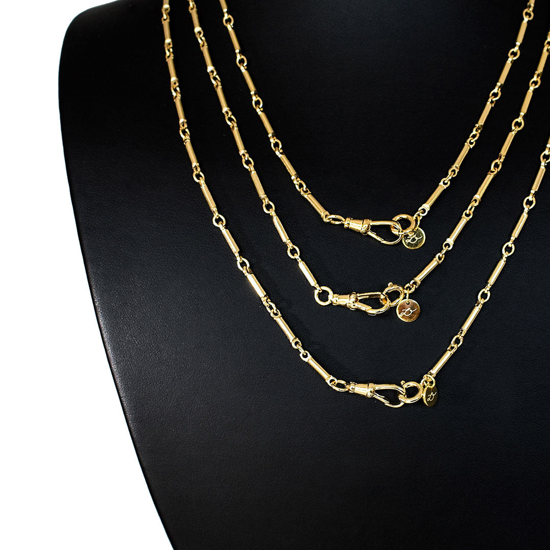 Lawson Dahl 18K Yellow Gold Plated Bondi Necklace for Women - Elegant Layered Choker Jewelry for Party, Wedding & Everyday Wear
