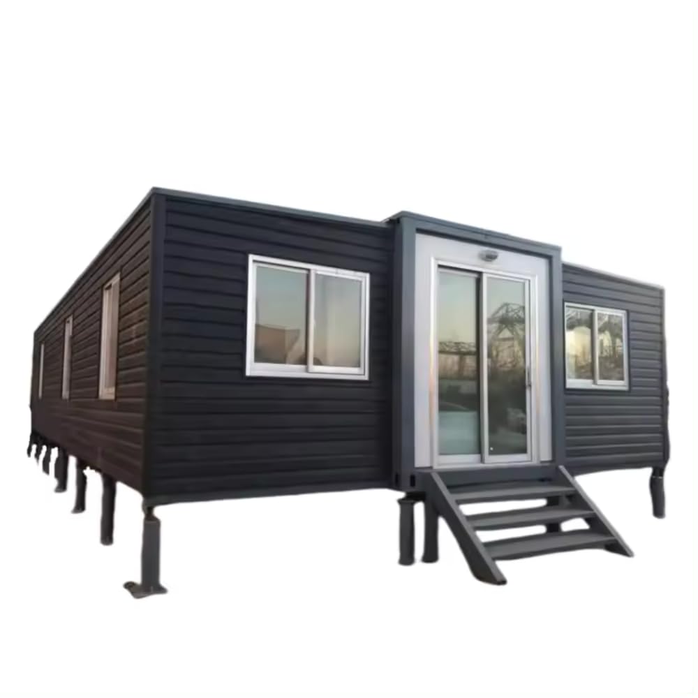 30FT Tiny House for Sale - Portable Prefab Home with 2 Bedrooms, Full Bathroom & Kitchen | Steel Frame Foldable Mobile Home for Backyard, Vacation & Off-Grid Living