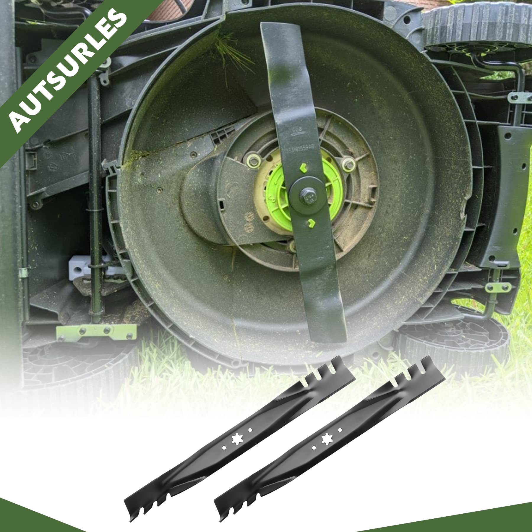 MTD 42-Inch Deck Mulching Blades - Compatible with Cub Cadet RZT 54, Toro 112-0315 (2 Pack) - Replacement Blades 942-0616A & 742-0616A - Perfect for Lawn Maintenance & Grass Recycling