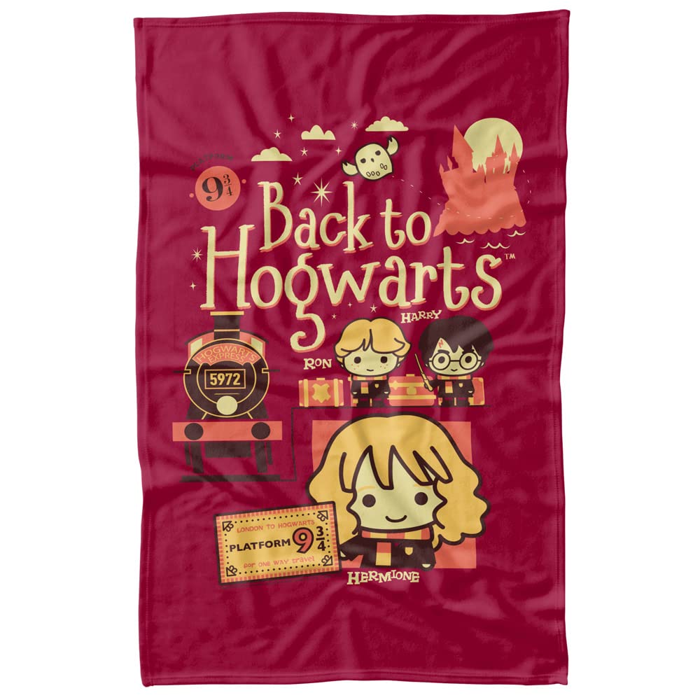 Harry Potter Back to Hogwarts Platform 9 3/4 Fleece Blanket 36