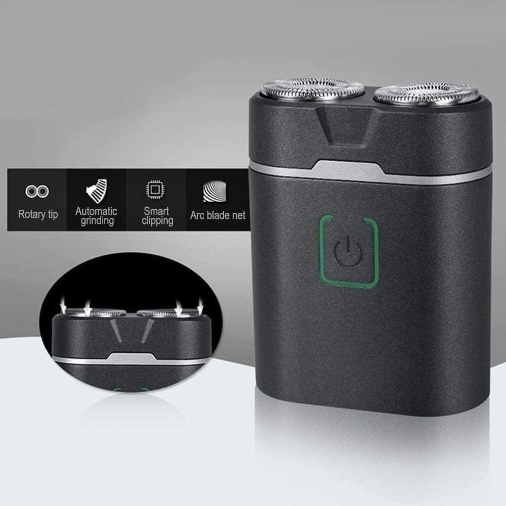 KouRy Electric Razor for Men - Wet & Dry Painless Shaving, Cordless Rotary Razor with Rechargeable Battery - Perfect for Travel, Home, and Gym Use (Black)