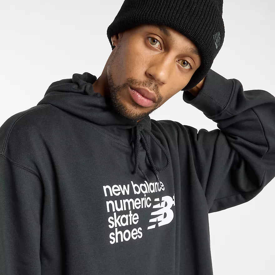New Balance Numeric French Terry Hoodie for Men - Comfortable & Stylish Pullover Sweatshirt - Perfect for Skateboarding, Gym & Casual Wear