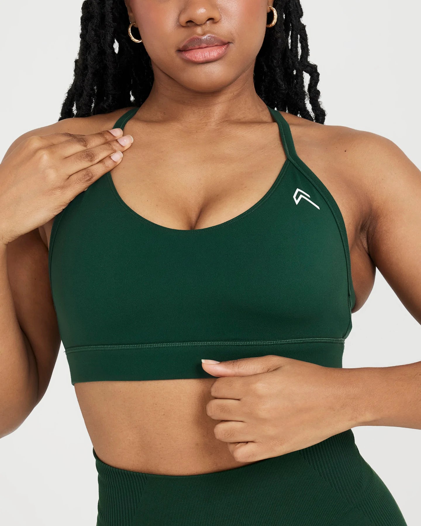 High Support Everyday Sports Bra for Women - Comfortable & Breathable Workout Top for Yoga, Running, Gym - Evergreen Activewear