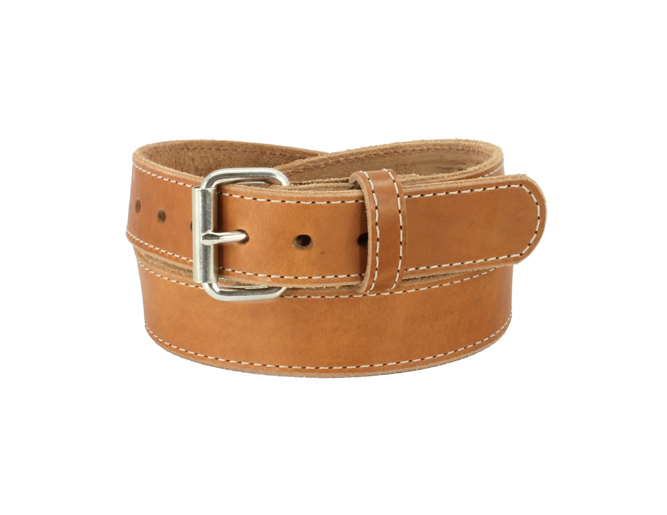 Daltech Force® Roughcut® Concealed Carry CCW Gun Belt - 15-17 oz Full Grain Natural Leather Belt for Men | Durable EDC Belt for Firearm Enthusiasts & Everyday Carry | Perfect for Hunting, Shooting Range & Outdoor Activities