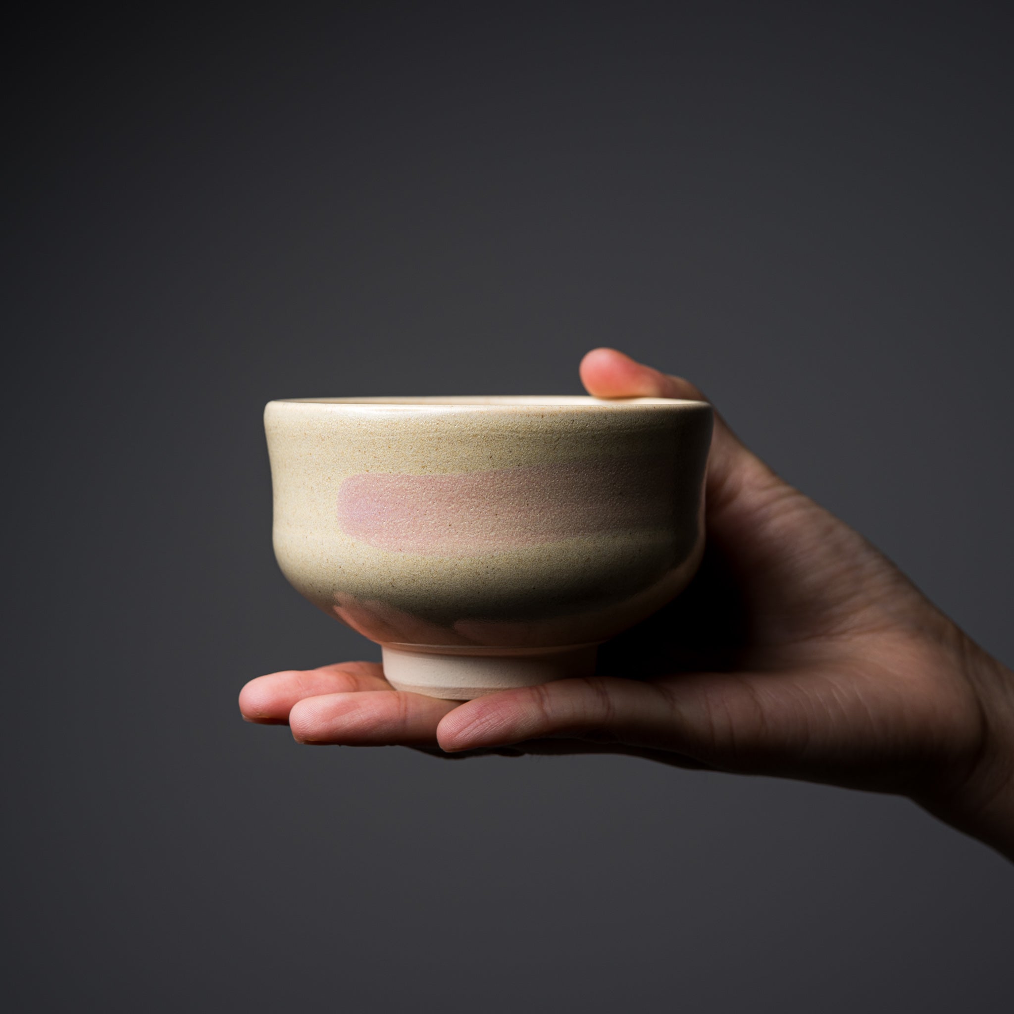 Handmade Kyo Kiyomizu Ware Small Matcha Tea Bowl - Traditional Japanese Yellow Hakeme Ceramic for Tea Ceremony & Home Decor