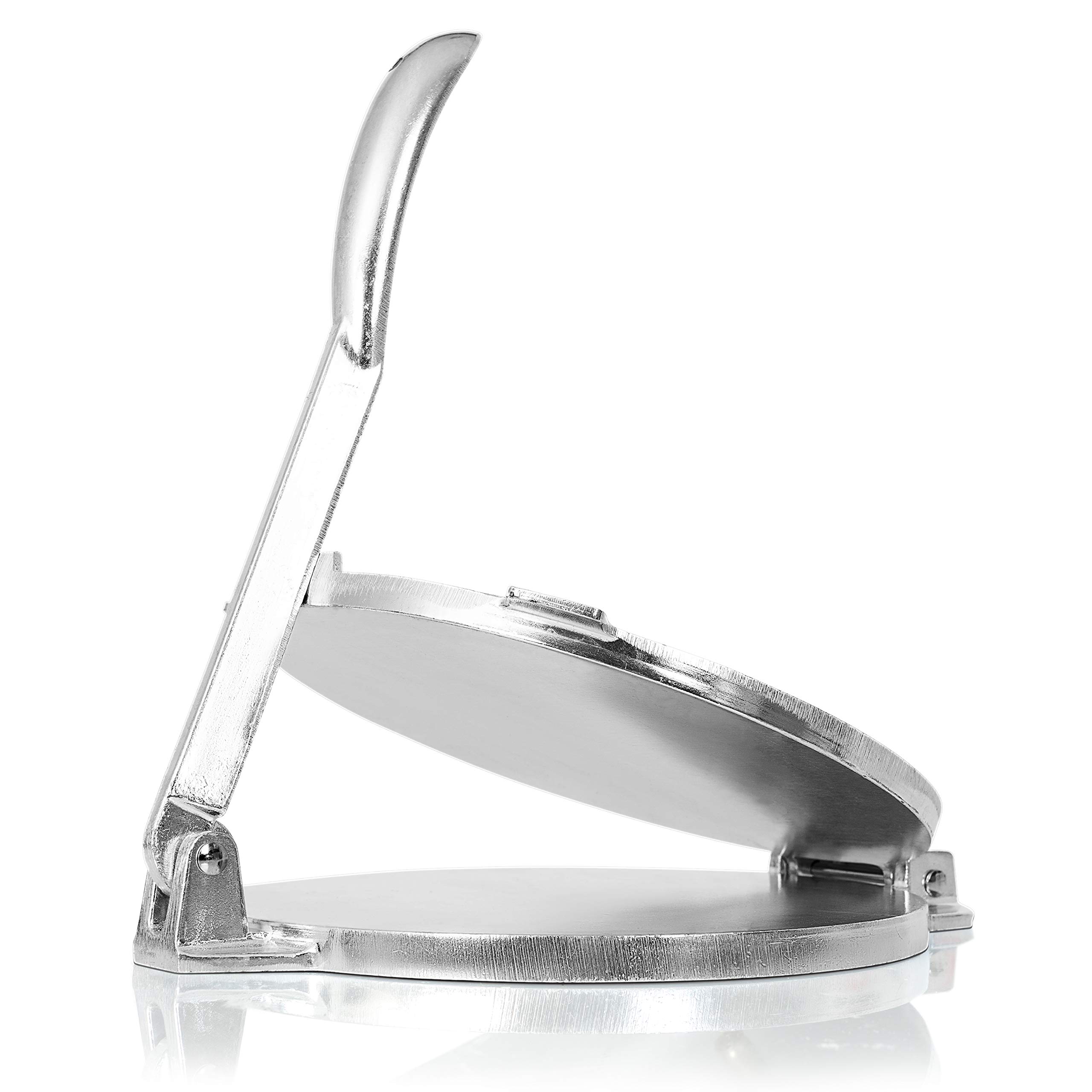 Chef's Secret 8 Inch Aluminum Tortilla Press - Professional Tortilla Maker, Roti Press & Dough Press for Homemade Flatbreads - Perfect for Mexican, Indian Cuisine & Baking at Home