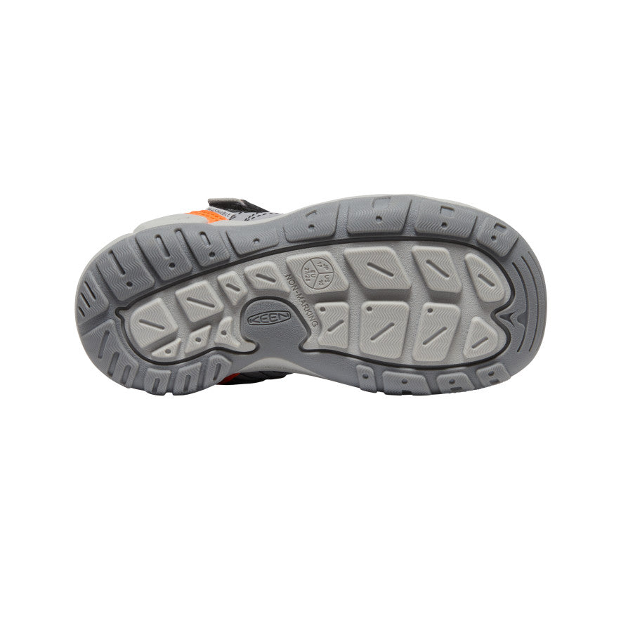 Little Kids' Knotch Peak Sneakers - Magnet/Safety Orange | Comfortable & Durable Toddler Shoes for Outdoor Play & Everyday Wear