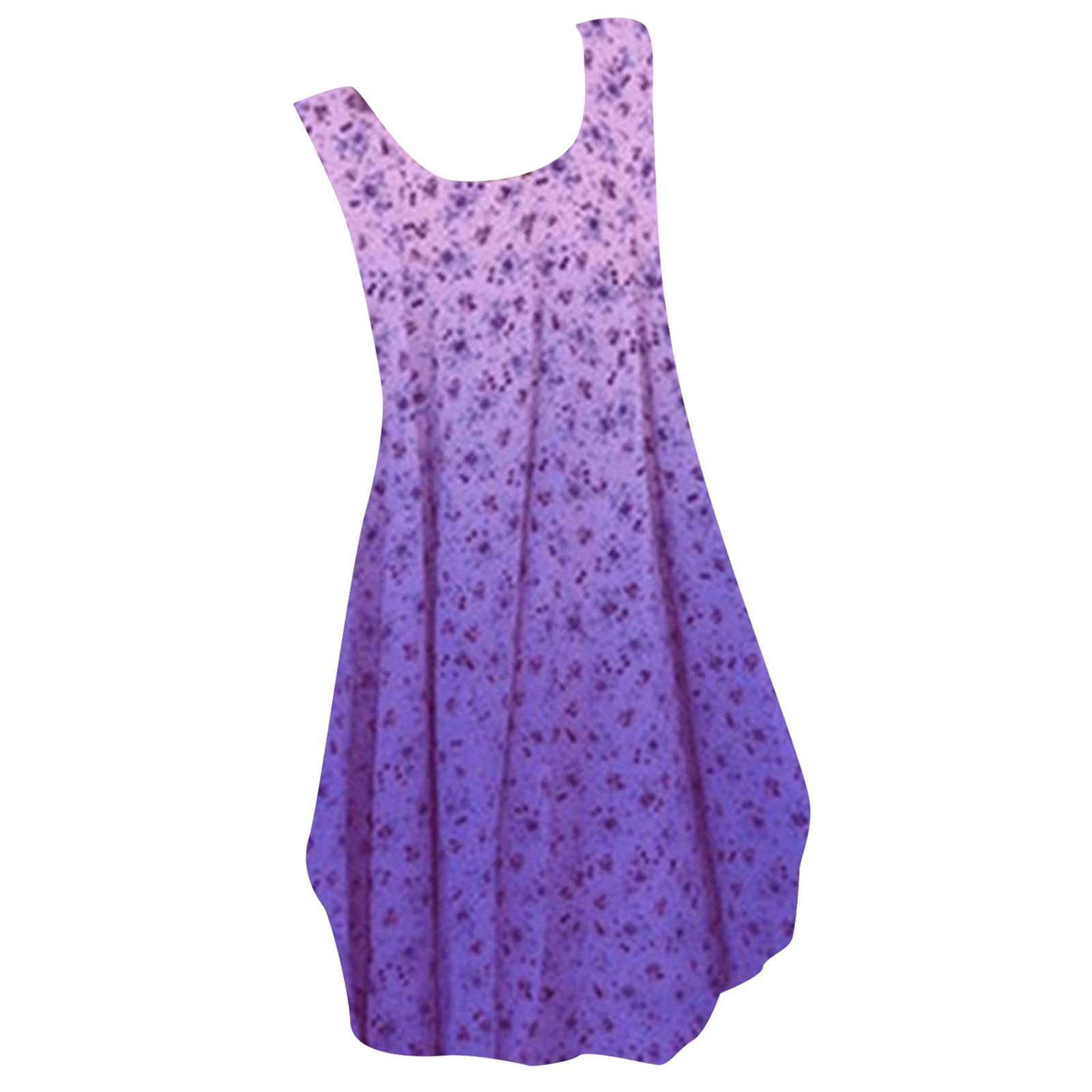 Gradient Pink Lace Floral Sleeveless Maternity Dress for Women - Loose Fit Round Neck Vest Dress for Pregnancy, Nursing, Special Occasions & Summer Outfits