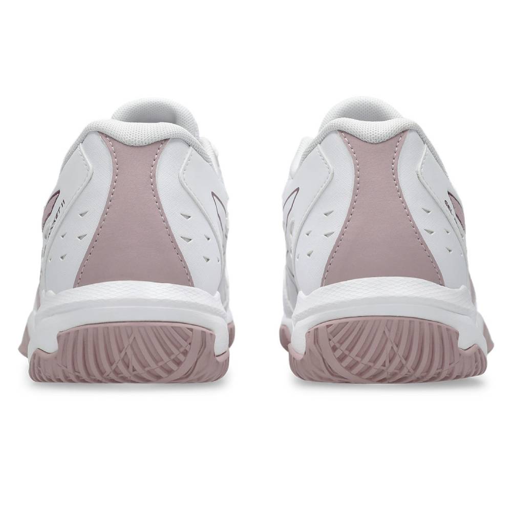 ASICS Gel Rocket 11 Women's Volleyball Shoes - Lightweight Indoor Court Sneakers for Badminton, Squash & Gym Training (White/Watershed Rose) - Perfect for Sports, Workouts & Casual Wear